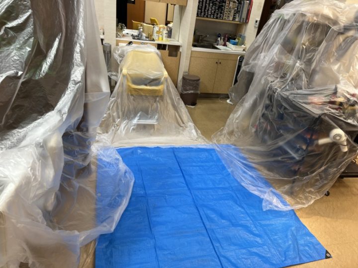 作業場所の養生